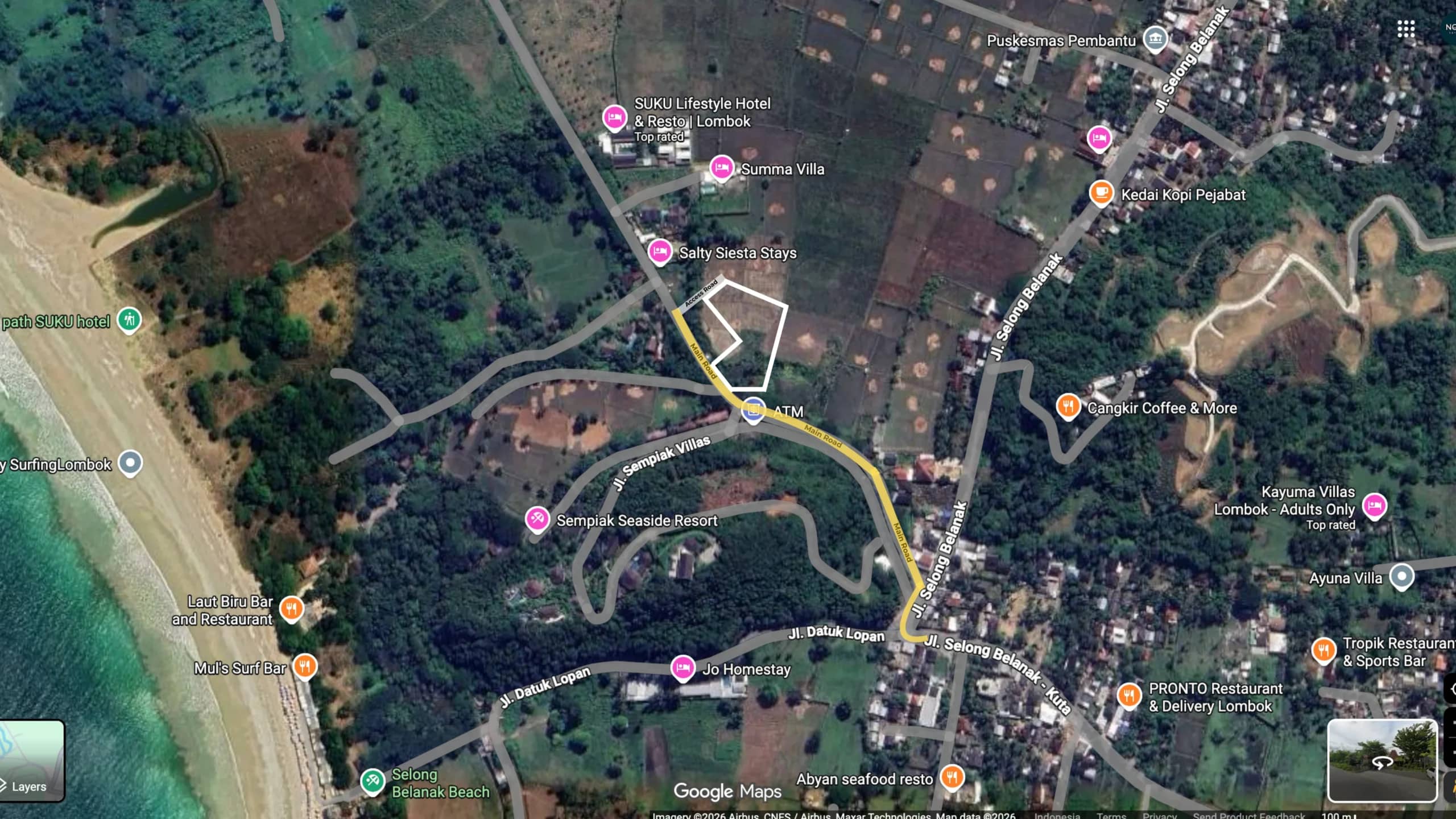 Lands for Sale in Selong Belanak, South Lombok - 230-1000 sqm