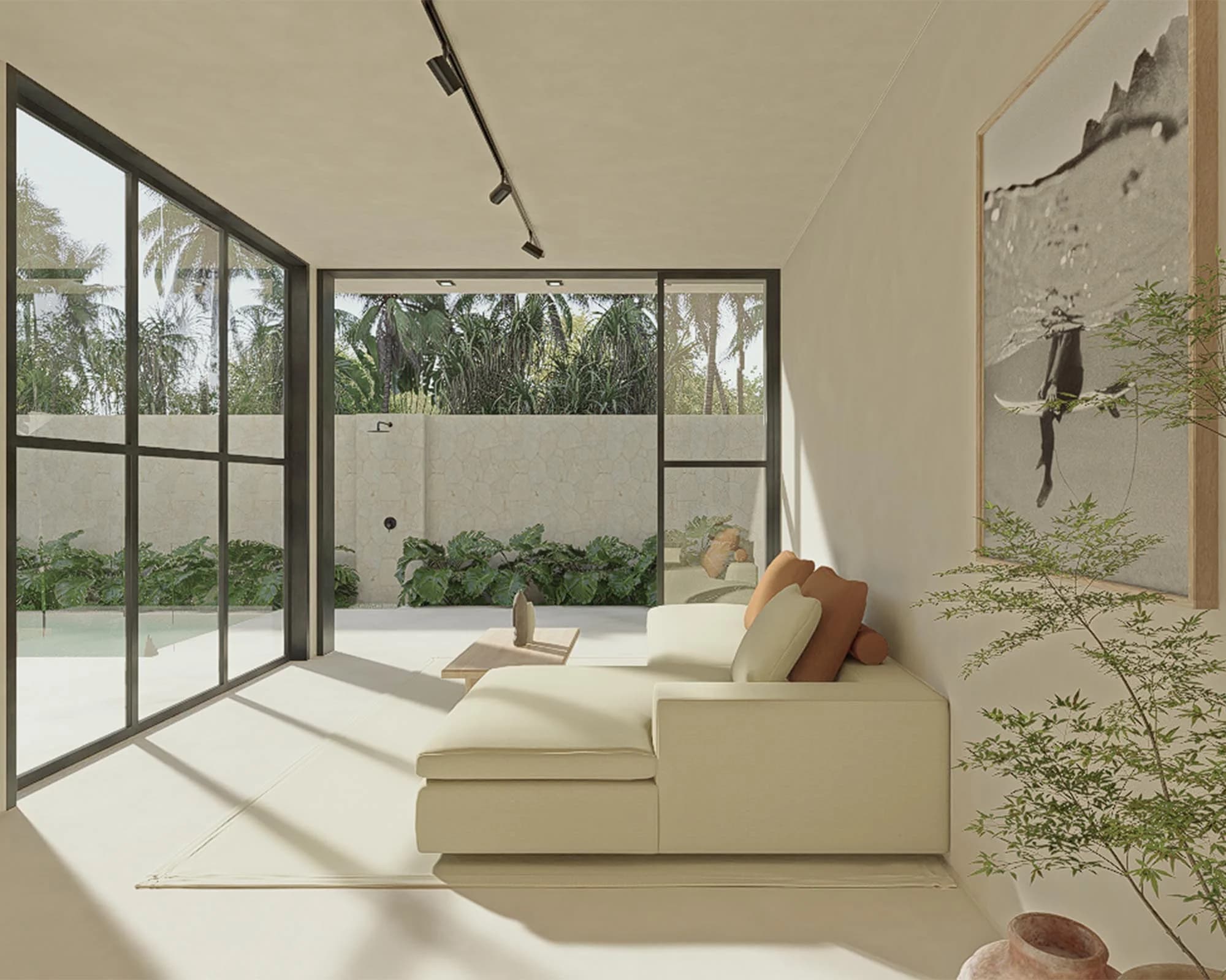 Living Room Villa in Kuta Lombok for sale