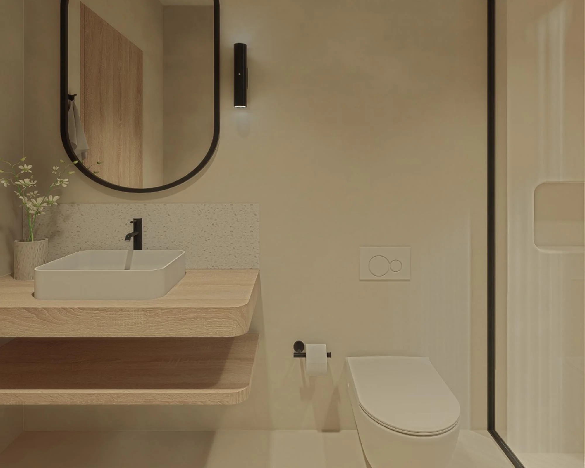 Bathroom Villa in Kuta Lombok for sale