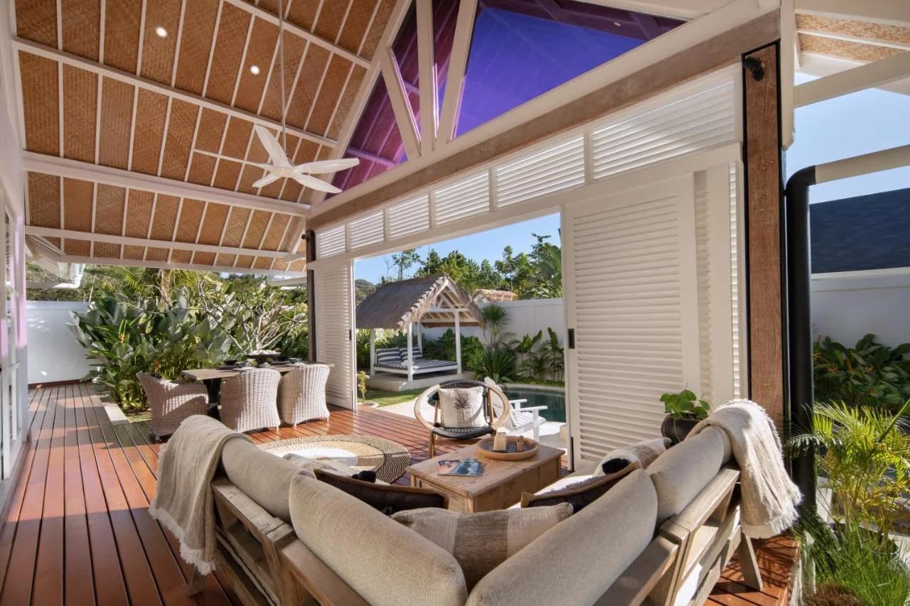 Turnkey selong belanak villa for sale - living room