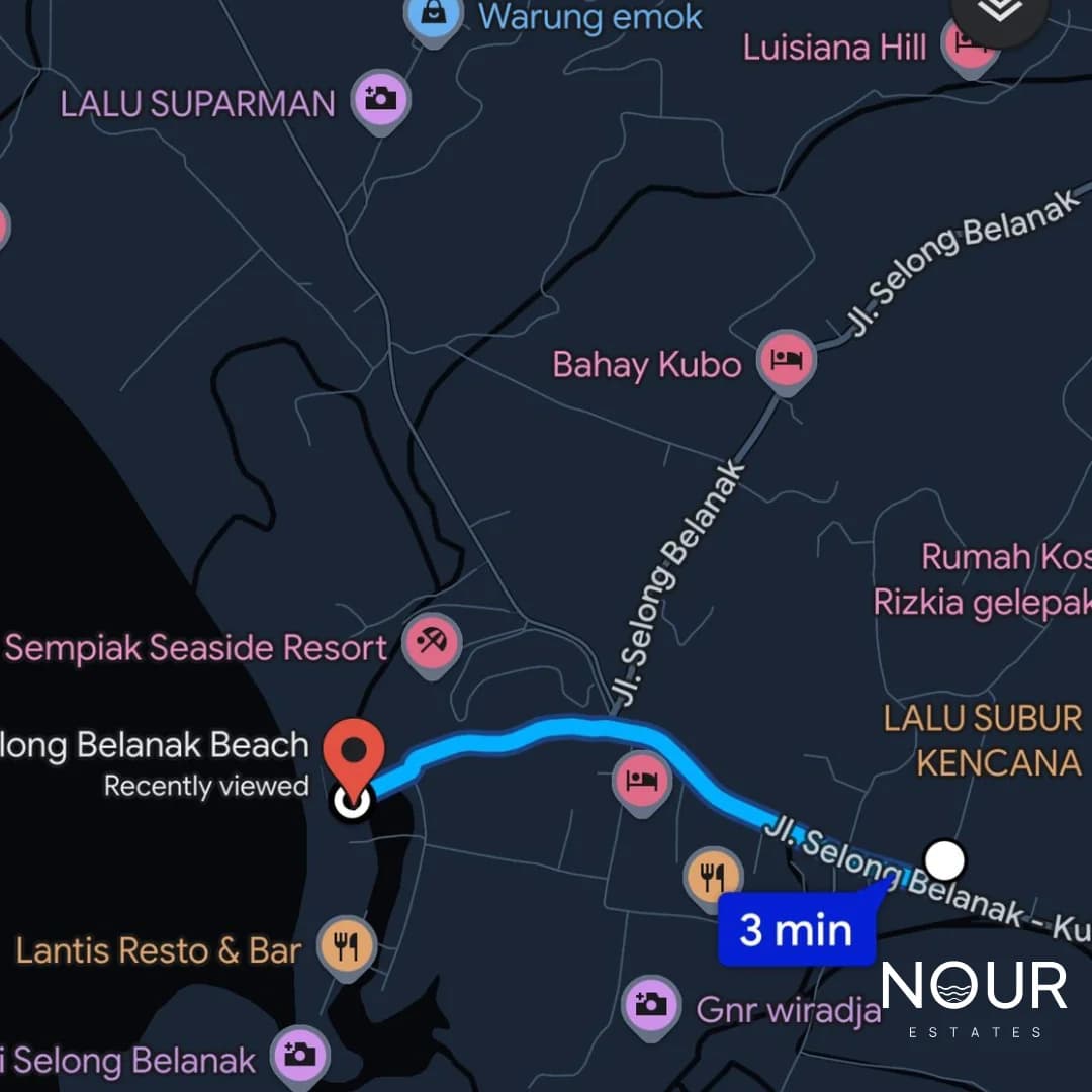 Flat land for sale in Selong belanak