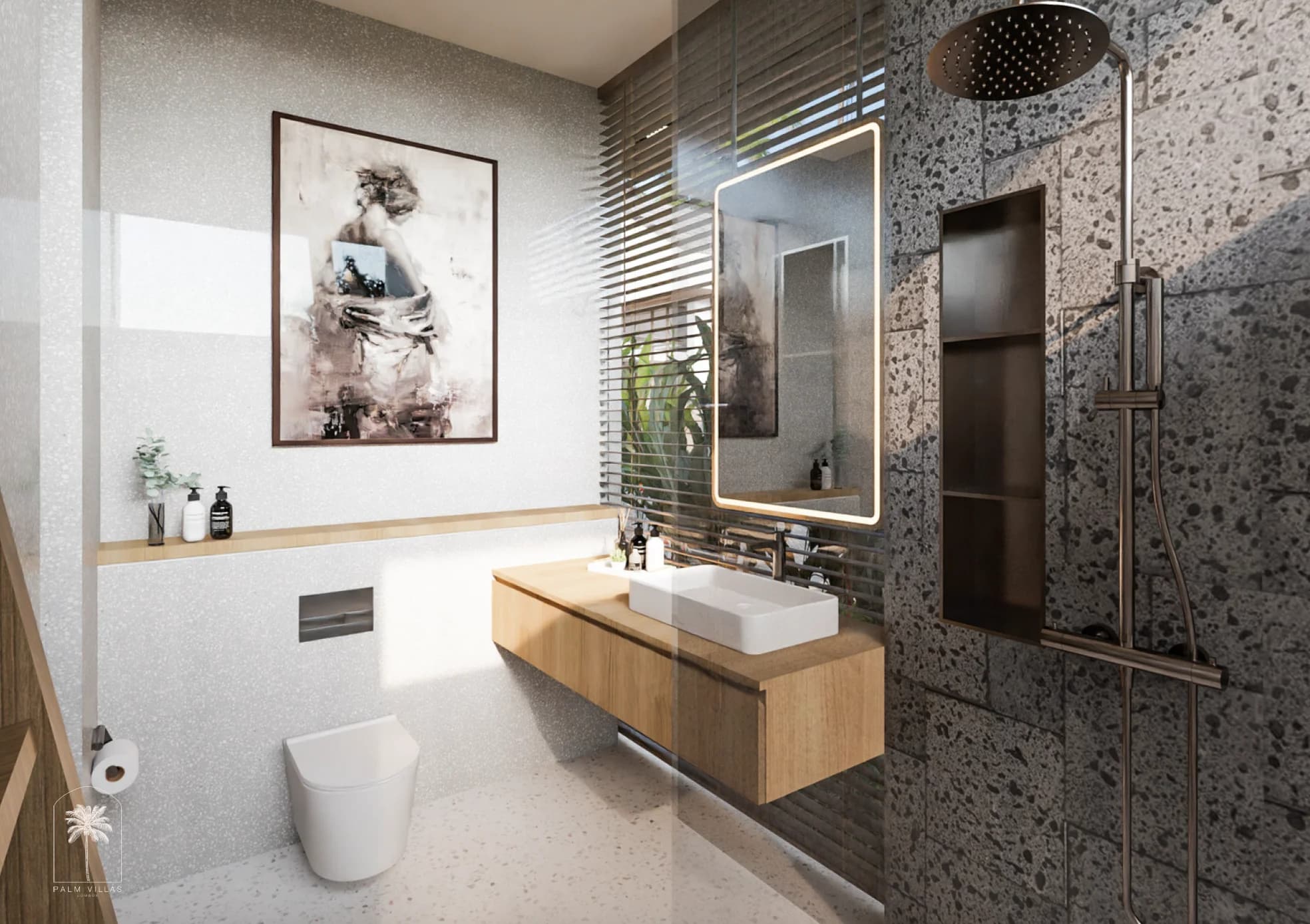 Palm villas bathroom