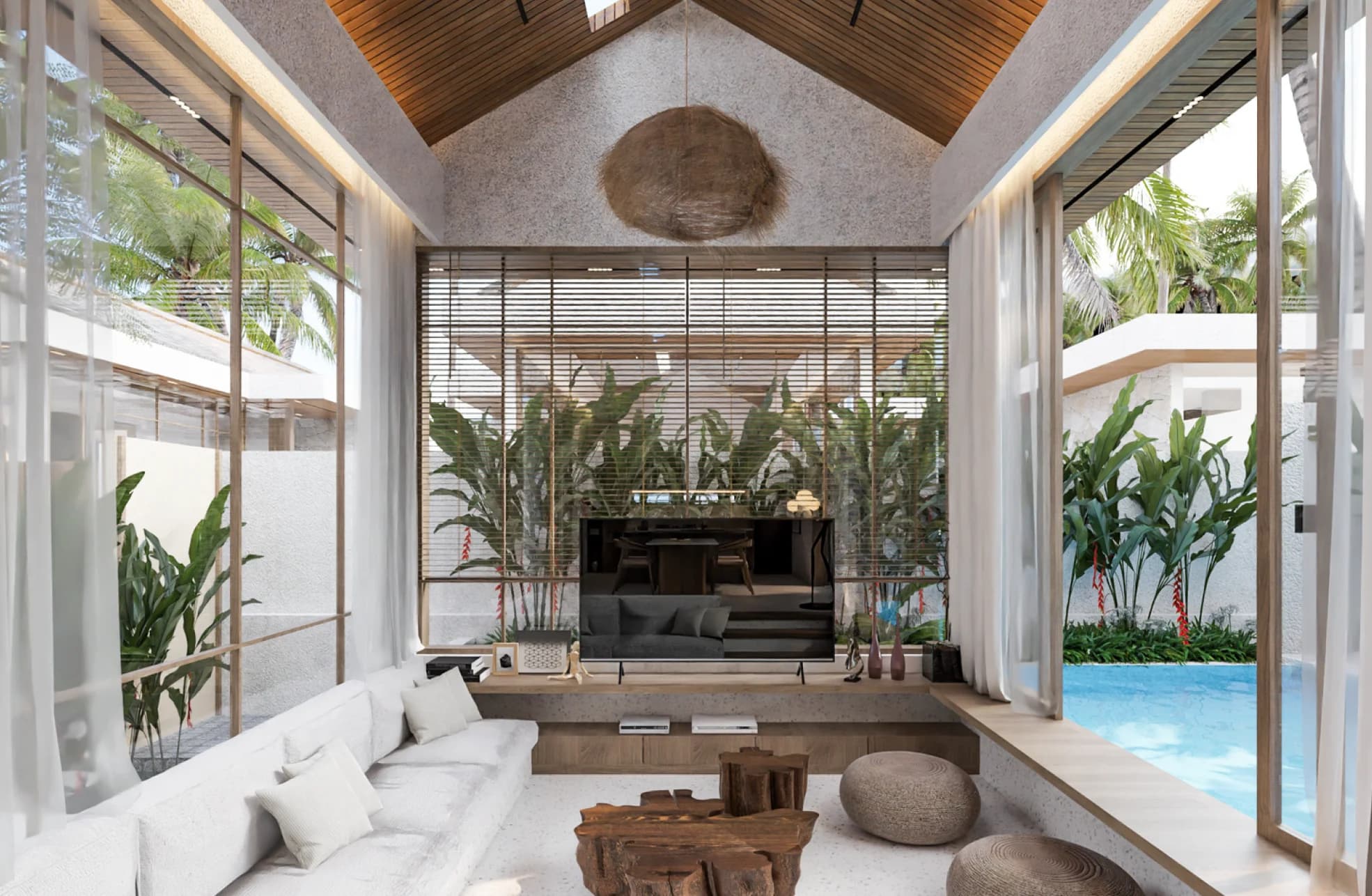 Sunken Lounge palm villas