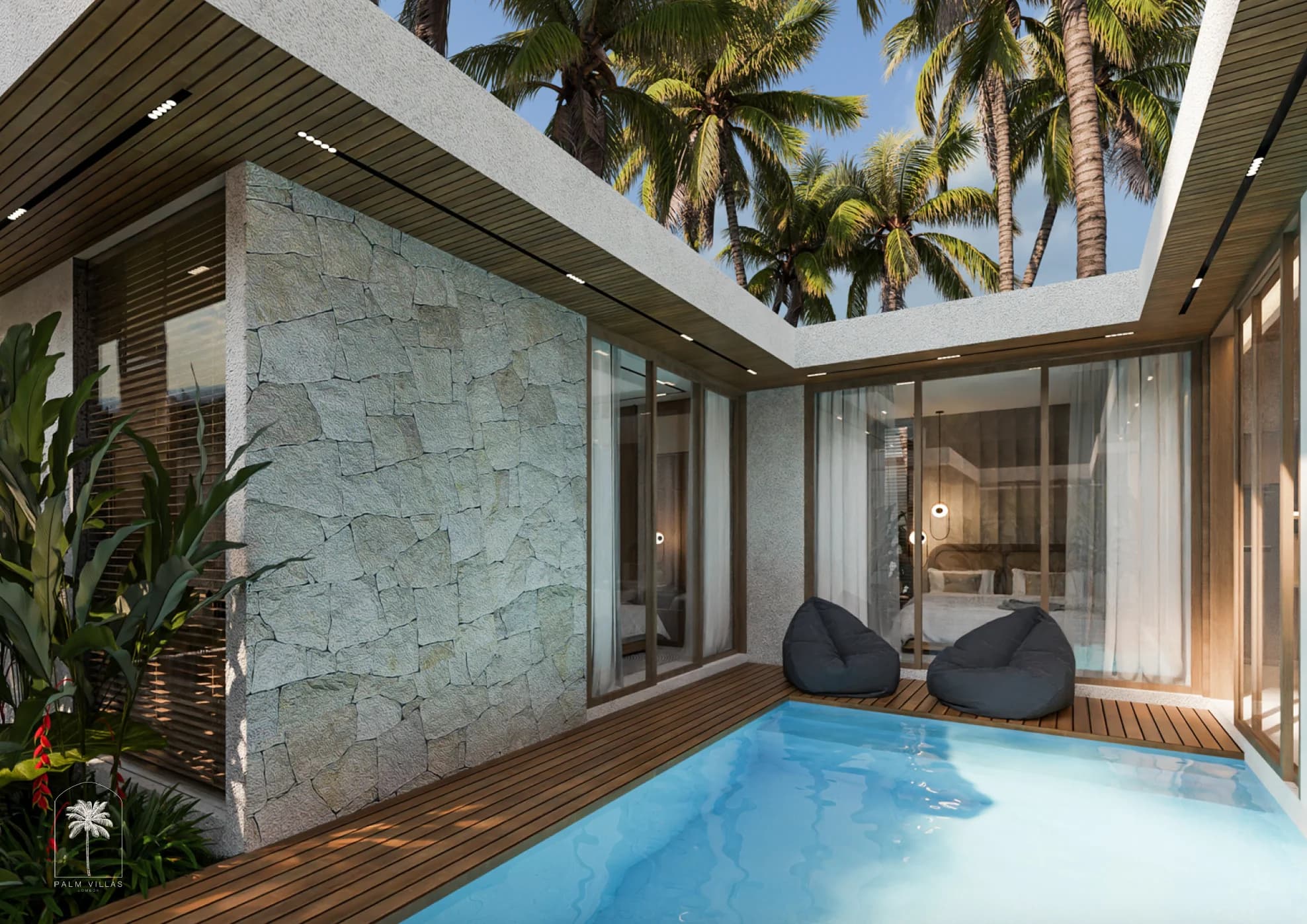 Palm villas swiming pool