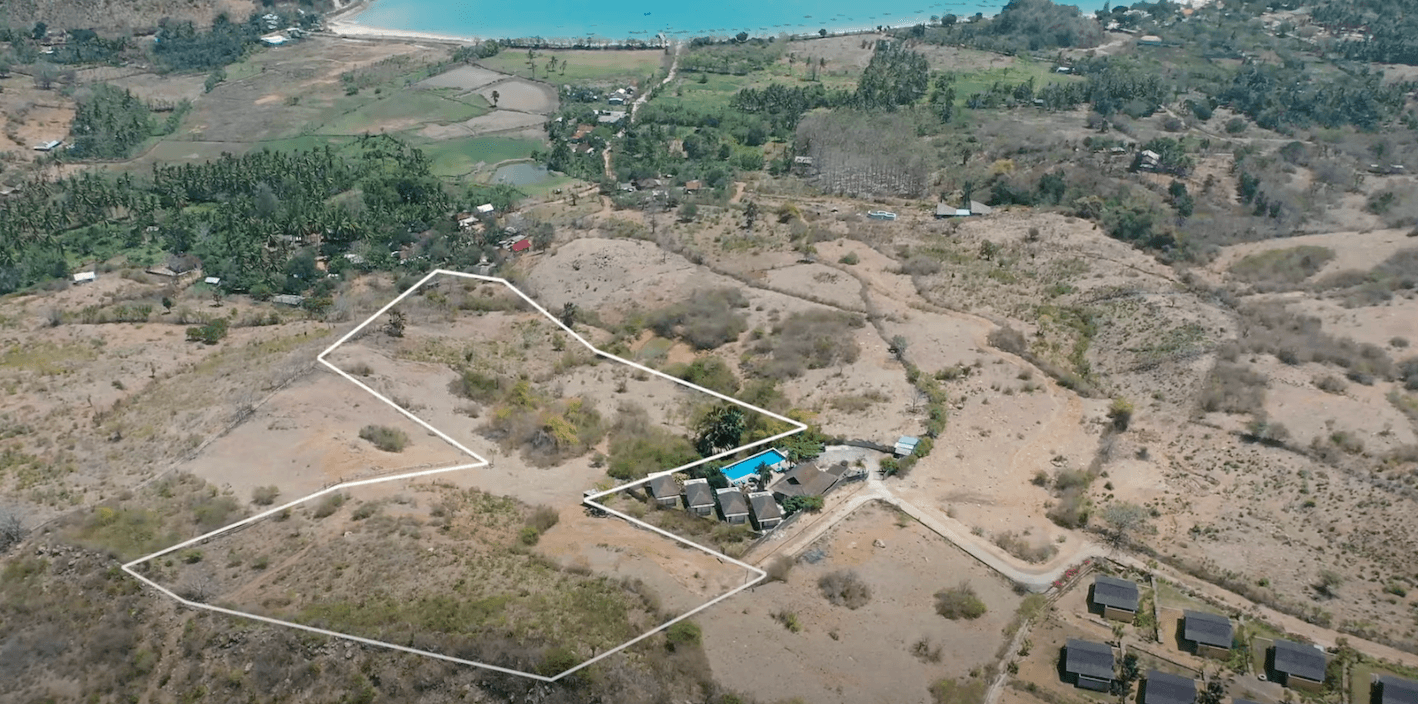 Bumbang sunset land for sale in Grupuk Lombok