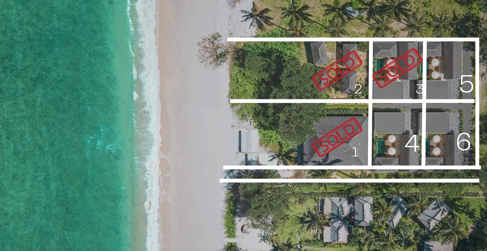 Beachside Villas in Serangan Lombok masterplan