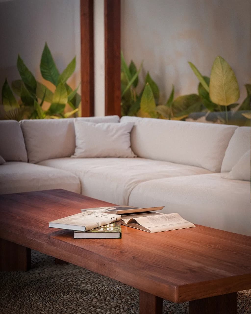 Beachside villa for sale in Serangan Lombok living room