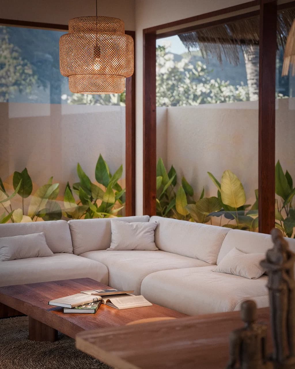 Beachside Villas in Serangan Lombok living room