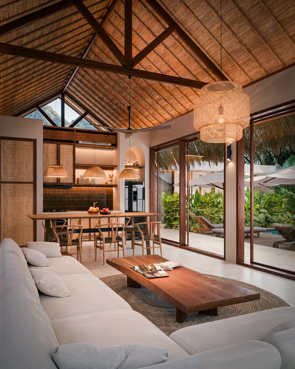 Beachside Villas in Serangan Lombok living room