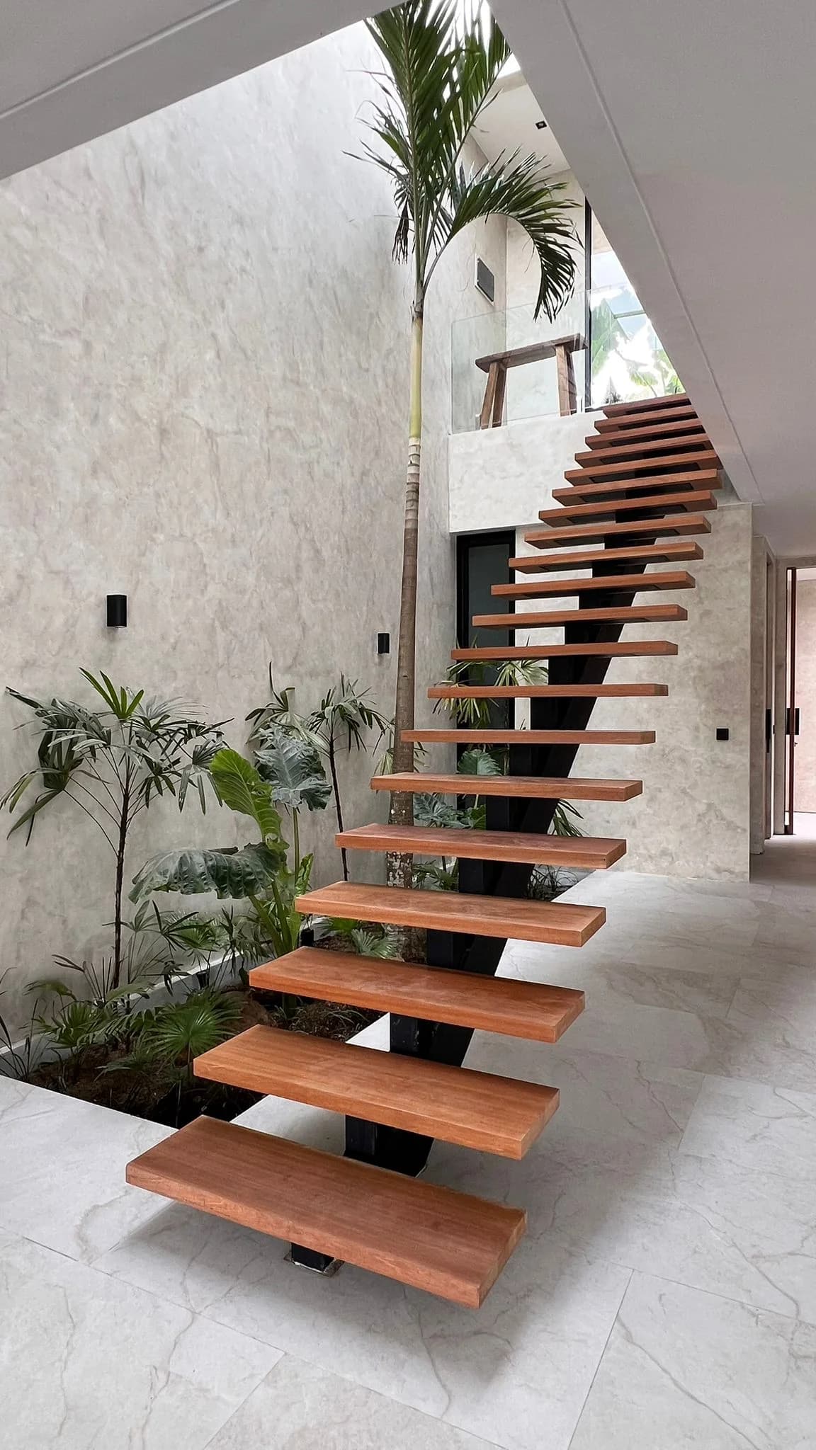 Modern 3-bed villas for Sale in Kuta Lombok stairs