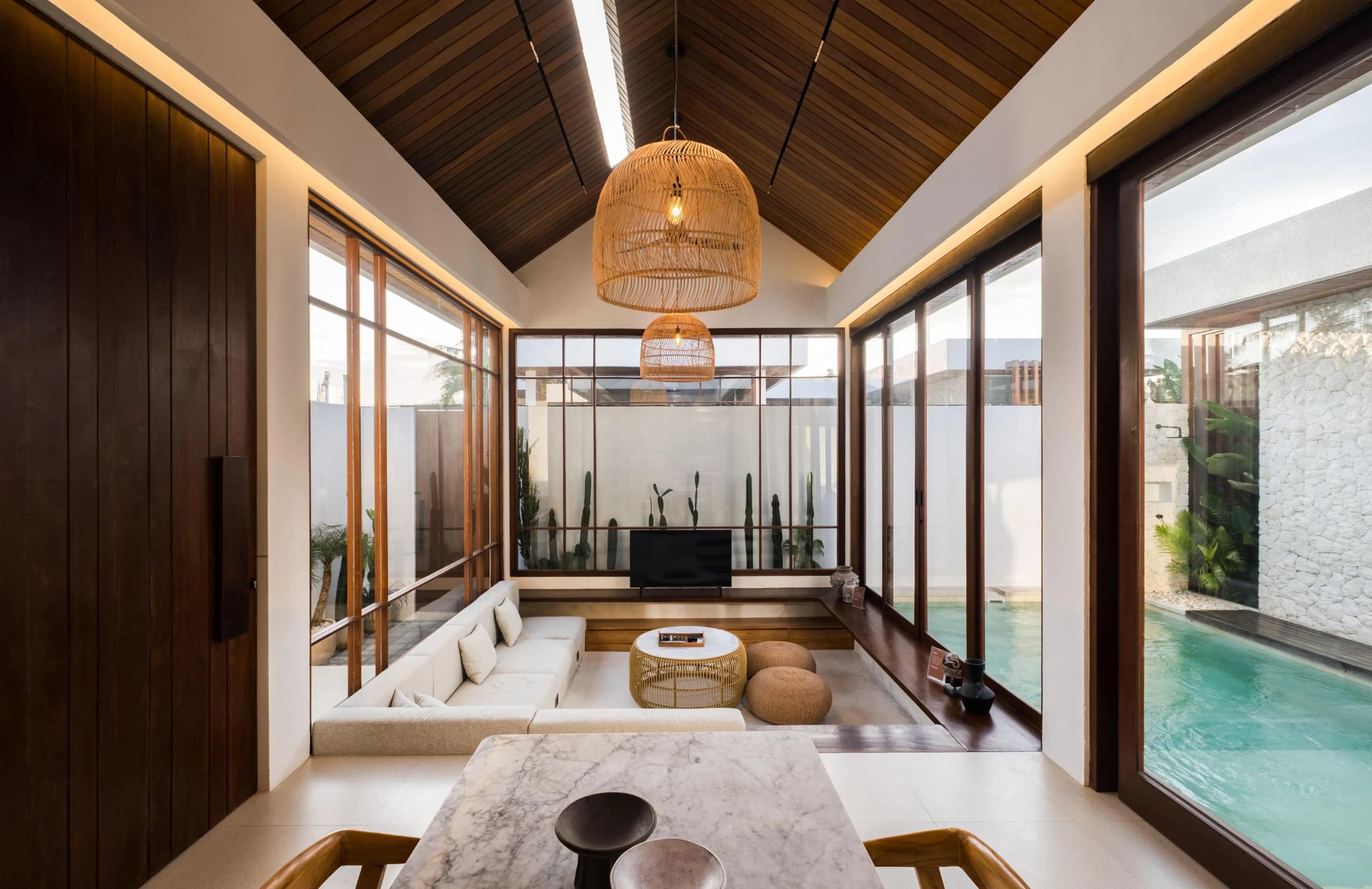 Two-Bedroom Off-Plan Villa for Sale in Kuta Lombok - living room