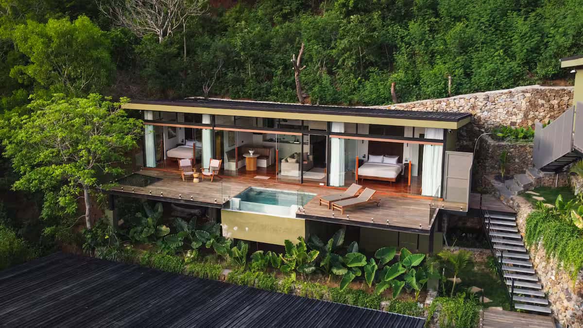 Ocean view villa for sale in Kuta Mandalika - South Lombok - aerial view