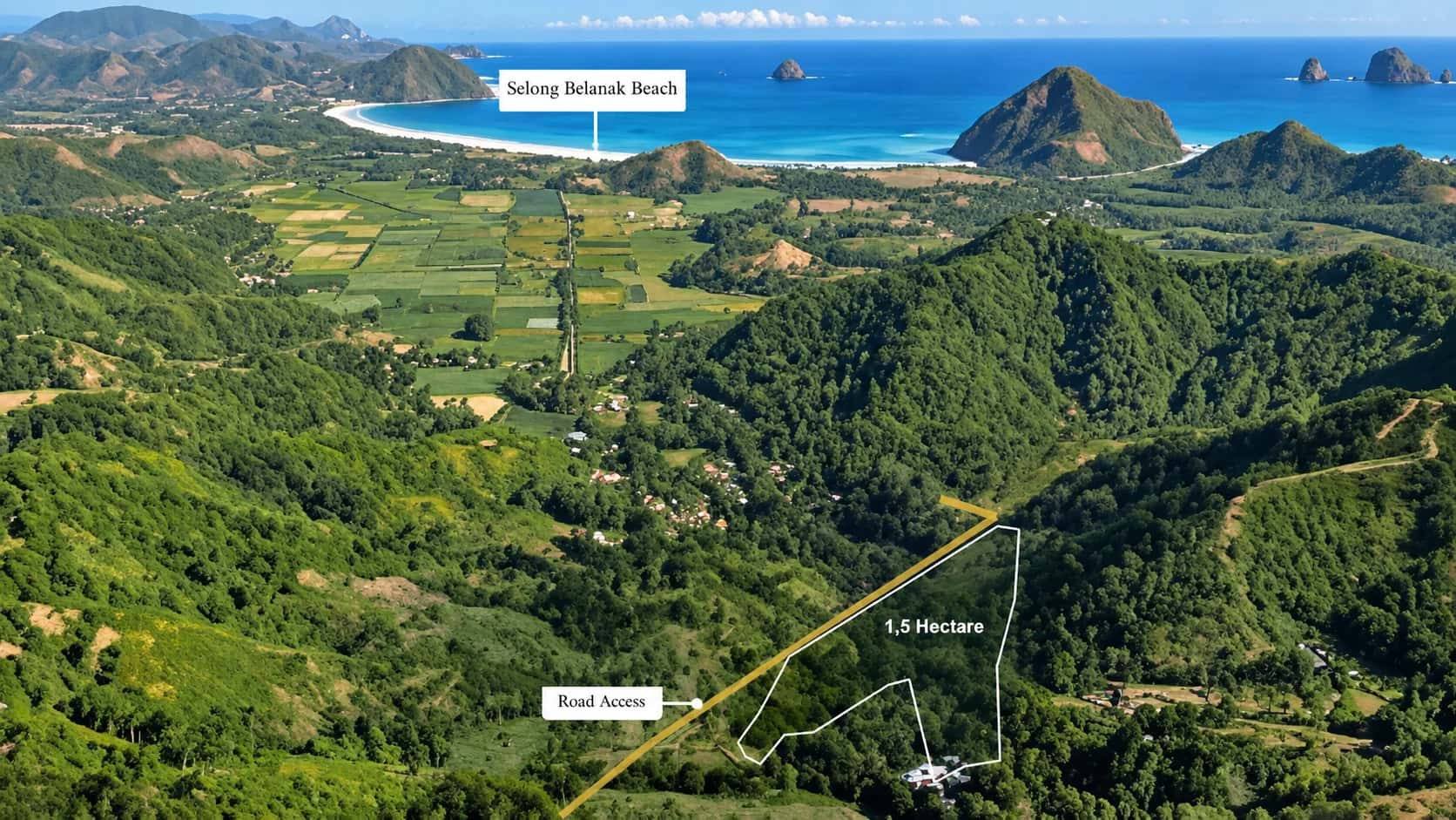 Land for sale above Selong Belanak-Featured